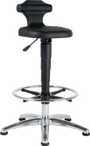 Krzesło robocze Flex pianka integralna regulacja wys. siedz. 510‒780 mm z podnóż