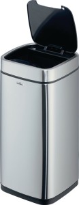 Kosz na odpady NO TOUCH 21L 21 l wys. 570 mm stal szlachetna / t. sz. srebrny me