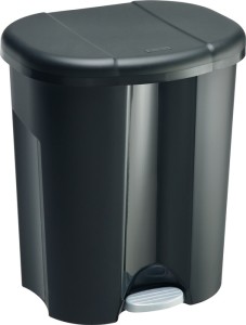 Kosz na odpady z pedałem TRIO 1 x 10 / 2 x 15 l szer. 420 x w. 585 mm tworzywo s
