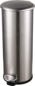 Kosz na odpady z pedałem Helit the zinc 20 l śred.239xwys.566 mm stal szlachetna