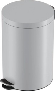 Kosz na odpady z pedałem Selekta 20 l śred.290xwys.435 mm blacha stal. szary HAI