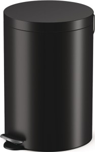 Kosz na odpady z pedałem Selekta 20 l śred.290xwys.435 mm blacha stalowa czarna