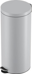 Kosz na odpady z pedałem Selekta 30 l śred.290xwys.640 mm blacha stal. szary HAI