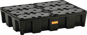 Wanna ociekowa 60 l dł. 800 x szer. 600 x wys. 180mm polietylen z rusztem PE CEM