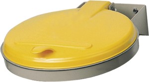 Kosz na odpady szer. 400 x gł. 510 mm 120 l pokrywa żółta (KS) VAR