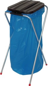 Kosz na odpady wys. 810 x szer. 370 x gł. 410 mm 70–120 l pokrywa czarna
