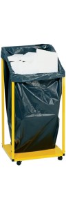Worek z tworzywa sztucznego 400 l LD-PE szary 100 µm szer. 650/550 x dł. 1600 mm