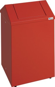 Skrzynia na czyściwo wys. 570 x szer. 330 x gł. 310 mm korpus ognista czerwień R
