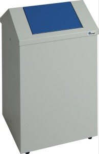 Skrzynia na czyściwo wys. 570 x szer. 330 x gł. 310 mm korpus jasnoszary, RAL 70