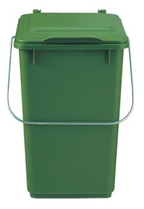 Kosz na odpady wys. 309 x szer. 205 x gł. 276 mm 10 l zielony SULO