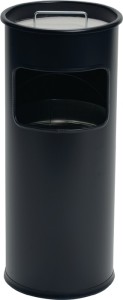 Popielniczka wielofunkcyjna śred.260 x wys. 620 mm czarny blacha stalowa DURABLE