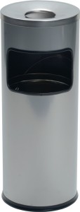 Popielniczka wielofunkcyjna śred.250 x wys. 630 mm srebro blacha stalowa DURABLE