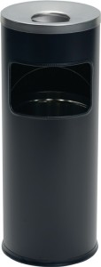 Popielniczka wielofunkcyjna śred.250 x wys. 630 mm czarny blacha stalowa DURABLE