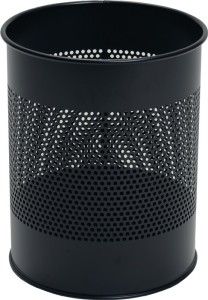 Kosz na papiery 15 l wys. 315 x śred. 260 mm z d.rastrem metal powlekany żywicą
