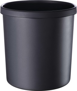 Kosz na papiery 18 l wys.310xśred.295 mm z chw.kraw. tworzywo sztuczne czarny HE