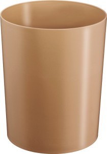 Kosz na papiery 13 l wys. 300 x śred. 245 mm t. zapalny tworzywo sztuczne złoty