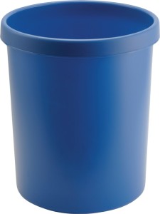 Kosz na papiery 30 l wys. 405 x śred. 350 mm z kr.chw. tworzywo sztuczne niebies