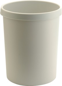 Kosz na papiery 45 l wys. 480 x śred. 390 mm z kr. chw. tworzywo sztuczne jasnos