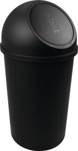 Pojemnik na odpady wys. 615 x śred. 312 mm 25 l czarny HELIT