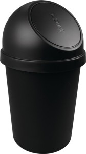 Pojemnik na odpady wys. 700 x śred. 403 mm 45 l czarny HELIT