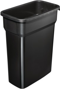 Pojemnik na surowce wtórne 55 l wys.610 x szer. 490 x gł. 290 mm czarny ROTHO