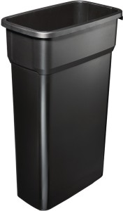 Pojemnik na surowce wtórne 70 l wys.730 x szer. 490 x gł. 290 mm czarny ROTHO
