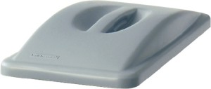 Pokrywa polietylen szary szer. 290 x gł. 520 mm pasuje do pojemnik na surowce w.