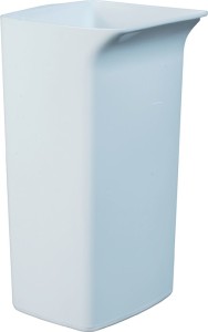 Pojemnik na surowce wtórne 40 l wys. 590 x szer. 320 x gł. 360 mm biały bez pokr