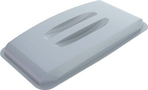 Pokrywa PP szary szer. 555 x gł. 285 mm pasuje do pojemnik na surowce wt. 60 l z