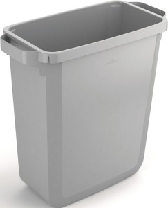 Pojemnik na surowce wtórne 60 l wys.600 x szer. 590 x gł. 282 mm szary / bez kla
