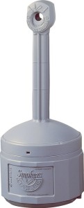 Popielniczka stojąca śred. 419 x wys. 978 mm szary standard polietylen JUSTRITE