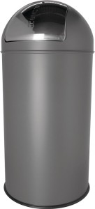 Kosz na odpady śred.314 x wys.650 mm 30 l średni szary HELIT