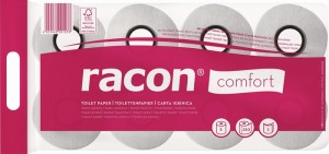 Papier toaletowy racon® 2-warstwowy 64 rolek po 250 listków = 16 000 listków RAC