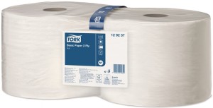 Czyściwo TORK 129237 dł. ok. 340 mm x szer. ok. 235 mm biały 2-warstwowy, perfor