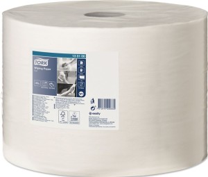 Czyściwo TORK 130100 dł. ok. 1000 mm x szer. ok. 245 mm biały 1-warstwowa rolka