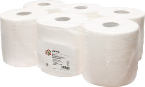 Rolka ręczników ELOclean Comfort Centerfeed ok. 636 arkuszy, 2-warstwowa biała d