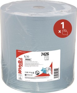 Czyściwo WYPALL L30 ULTRA 7426 dł. 380 x szer. 370 ok. mm niebieski 3-warstwowy,