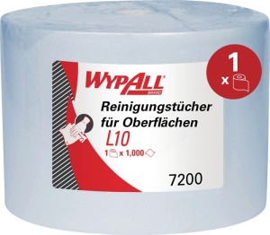 Czyściwo WYPALL L10 EXTRA 7200 dł. ok. 380 mm x szer. ok. 240 mm niebieski 1-war