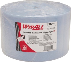 Czyściwo WYPALL* L20 EXTRA+ 7317 dł. ok. 380 mm x szer. ok. 235 mm niebieski 2-w