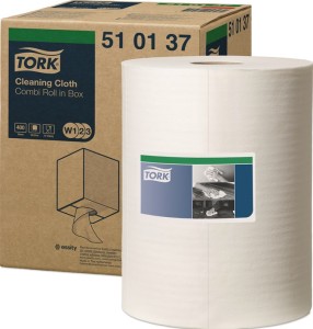 Czyściwo TORK 510137 dł. 380 x szer. 315 ok. mm biały 1-warstw. 400 ściereczek/r