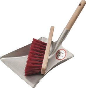 Zestaw szufelek z drewnianym uchwytem metal szufelka i zmiotka ręczna arkusz dł.
