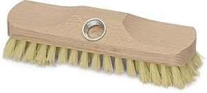 Szczotka do szorowania włókno z tworzywa szt. dł. 220 mm drewniany korpus z gwin