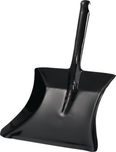 Szufelka z rączką metal czarny lakierowany arkusz dł. 230 x szer. 260 mm