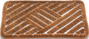 Wycieraczka szczotki kokosowe naturalny kokos/stal dł. 500 x szer. 800 x gr. 30