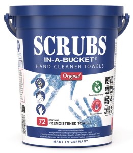 Ściereczka do czyszczenia rąk Scrubs bez zastosowania wody 72 szt. wiadro SCRUBS