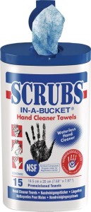 Ściereczka do czyszczenia rąk Scrubs duża siła czyszczenia 15 szt. puszka SCRUBS