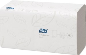 Ręcznik TORK 2-warstwowy, miękki, advanced biały dł. 260 x szer. 210 ok. mm pasu