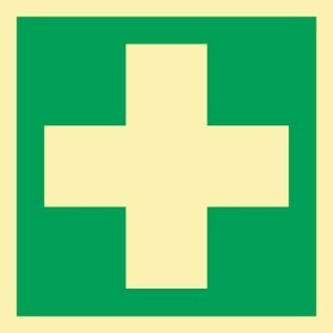 Znak ratunkowy ASR A1.3/DIN EN ISO 7010/DIN 67510 dł. 148 x szer. 148 pierwsza p
