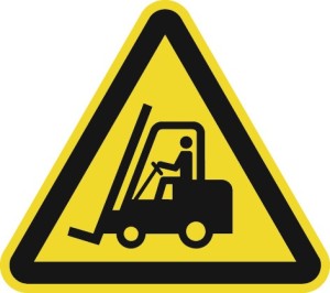 Znak ostrzegawczy ASR A1.3/DIN EN ISO 7010 200 mm ostrzeżenie przed poj. transp.