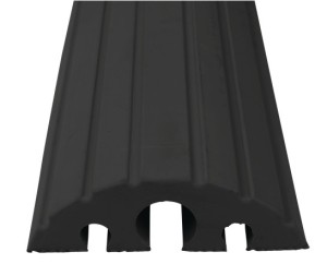 Mostek do węży i kabli dł. 1200 x szer. 210 x wys. 65 mm lita guma czarna